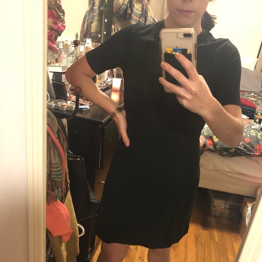 American Apparel Black cap sleeve dress - size S